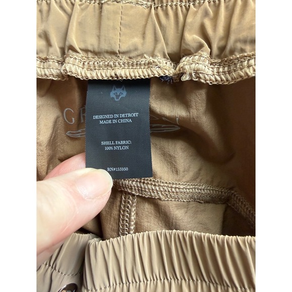 Greyson Women's Wind Performance Jogger L Pants Tan Elastic Adjustable Waist - Picture 7 of 7